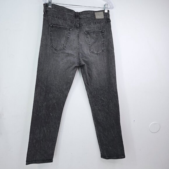 AG Ex Boyfriend Slouchy Slim Jeans in Black Roadway - Picture 10 of 14